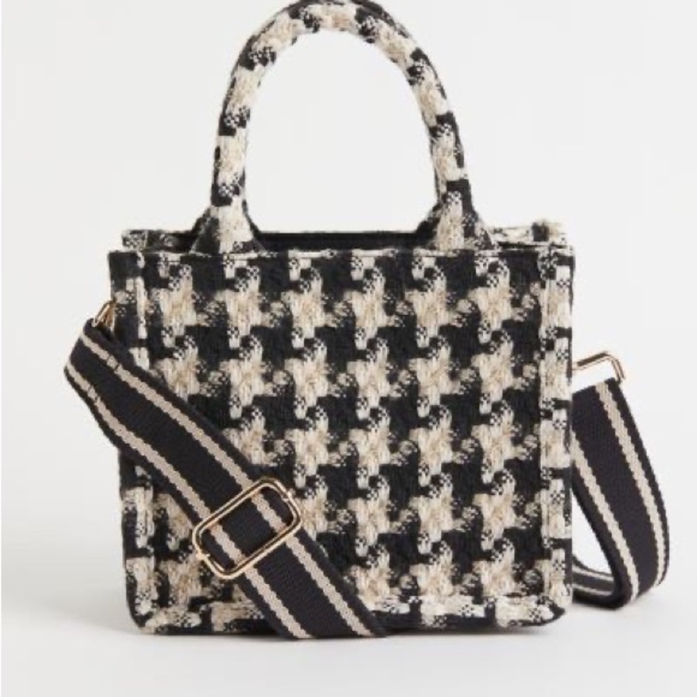 H&M houndstooth crossbody bag